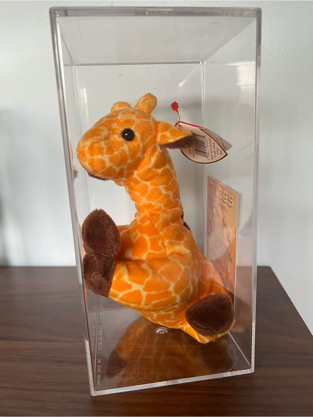 Ty Beanie Babies - Twigs - DOB 05-19-1995 - with Tags and Case- Style 4068